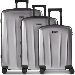 Police New York 4 wheels Suitcase set 3-piece Expandable  Variant 4