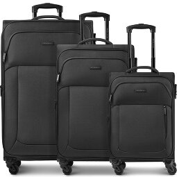Police San Francisco 4 wheels Suitcase set 3-piece Expandable  Variant 1