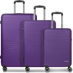 Franky Dallas 3.0 4-wheel suitcase set 3-piece with expansion fold  Variant 2