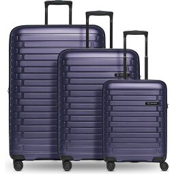 Pactastic Collection 04 THE THREE SET + 4 wheels Suitcase set 3-piece with expansion pleat  Variant 4