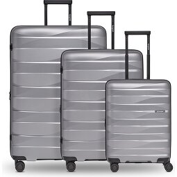 Bergpfeil Travel 4-wheel suitcase set, 3-piece, with stretch fold  Variant 1