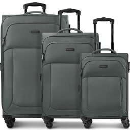 Police San Francisco 4 wheels Suitcase set 3-piece Expandable  Variant 5