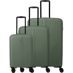 Travelite Air Stripe 4 wheels Suitcase set 3-piece with expansion pleat  Variant 2