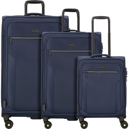 d&n Travel Line 9704 4 wheels Suitcase set 3-piece with expansion pleat  Variant 2