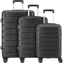 d&n Travel Line 4100 4 wheels Suitcase set 3-piece  Variant 1