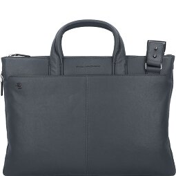 Piquadro Black Square briefcase leather 42 cm laptop compartment  Variant 1