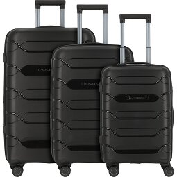 Polestream Strz by Asteroid 4 wheels Suitcase set 3-piece with expansion pleat  Variant 1