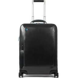 Piquadro Blue Square 4 Roll Cabin Trolley Leather 55 cm Laptop compartment  Variant 1