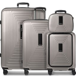 Redolz Essentials14 4-wheel suitcase set Beautycase 4 pce with expansion fold laptop compartment  Variant 3