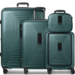 Redolz Essentials14 4-wheel suitcase set Beautycase 4 pce with expansion fold laptop compartment  Variant 5