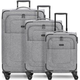 Redolz Essentials 12 THREE SET 4 wheels Suitcase set 3-piece with expansion pleat  Variant 4