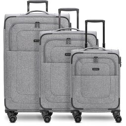 Redolz Essentials 12 THREE SET 4 wheels Suitcase set 3-piece with expansion pleat  Variant 4