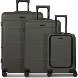 Police London 4 wheels Suitcase set 3-piece with expansion pleat  Variant 1