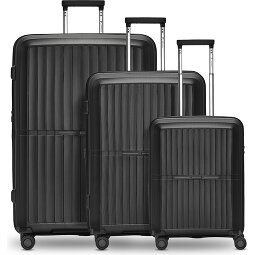 Pactastic Collection 01 4-wheel suitcase set, 3 pieces, with expansion fold  Variant 1