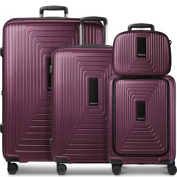Redolz Essentials14 4-wheel suitcase set Beautycase 4 pce with expansion fold laptop compartment  Variant 1