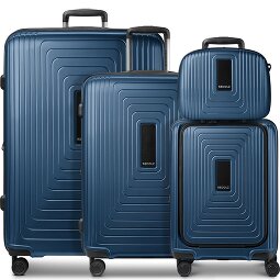 Redolz Essentials14 4-wheel suitcase set Beautycase 4 pce with expansion fold laptop compartment  Variant 4