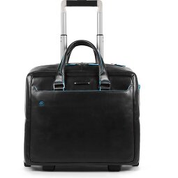 Piquadro Blue Square 2 Roll Business Trolley Leather 36 cm Laptop compartment  Variant 1