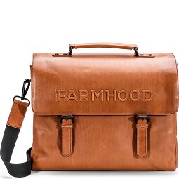 Farmhood Memphis briefcase XXL 3 compartments leather 39 cm  Variant 2