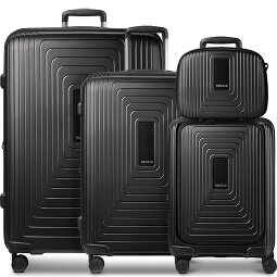 Redolz Essentials14 4-wheel suitcase set Beautycase 4 pce with expansion fold laptop compartment  Variant 2