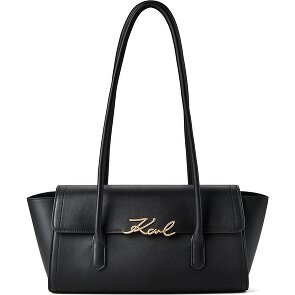Karl Lagerfeld Signature Shoulder Bag Genuine Leather 37 cm