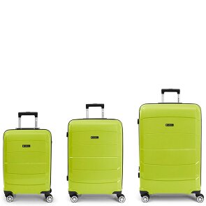 Gabol Midori 4 Roll Suitcase Set 3pcs. Gabol Midori 4 Roll Suitcase Set 3pcs.