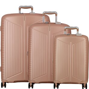 Jump Evae 4 wheels Suitcase set 3-piece with expansion pleat