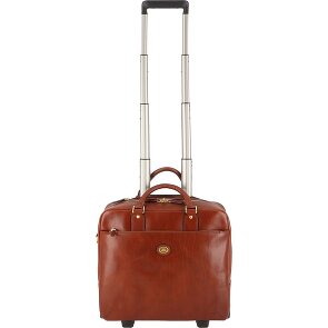 The Bridge Stovia 2 wheels Pilot trolley Leather 39 cm Laptop compartment