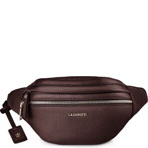 Lazarotti Bologna Leather Double-Zip Bum Bag, Crossbody, Leather, 25 cm