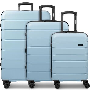 Saxoline Miami 4 wheels Suitcase set 3-piece with expansion pleat