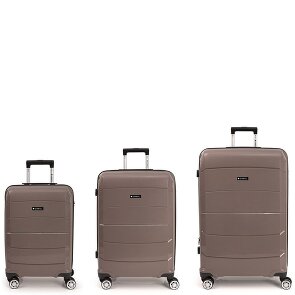 Gabol Midori 4 Roll Suitcase Set 3pcs. Gabol Midori 4 Roll Suitcase Set 3pcs.