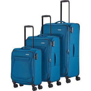 Travelite Chios 4 wheels Suitcase set 3-piece with expansion pleat