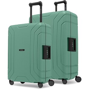 Redolz Essentials 15 4-wheel Suitcase set (M+L) with Three-Point Lock
