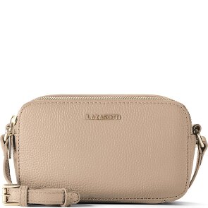 Lazarotti Bologna Leather Shoulder Bag Camera Bag Leather Double-Zip 18 cm