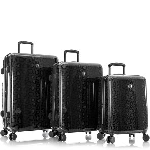 Heys Black Camo 4 wheels Suitcase set 3-piece with expansion pleat