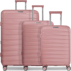 Franky London 4 wheels Suitcase set 3-piece with expansion pleat