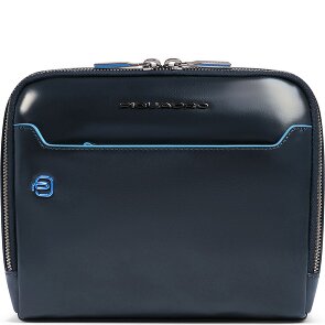 Piquadro Blue Square Shoulder bag Leather 21 cm