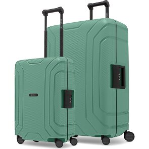 Redolz Essentials 15 4-wheel 15 Suitcase set S+L with Three-Point Lock