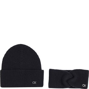 Calvin Klein Ck Metal knitted hat and headband gift set