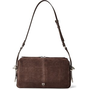 PINKO 24 Classic Shoulder Bag Genuine Leather 34 cm