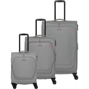 Travelite Umbria 4 wheels Suitcase set 3-piece with expansion pleat