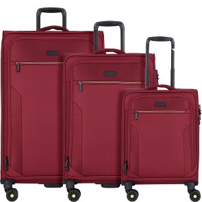 d&n Travel Line 9704 4 wheels Suitcase set 3-piece with expansion pleat
