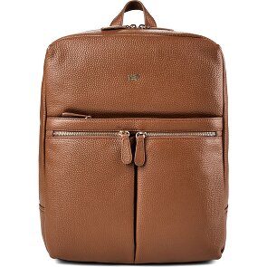 Braun Büffel Hanna Business backpack M Genuine Leather 40 cm Laptop compartment
