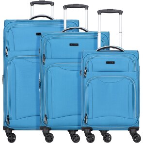 d&n Travel Line 9204 4 wheels Suitcase set 3-piece with expansion pleat