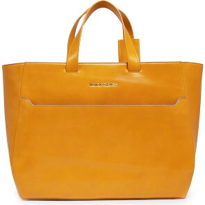 Piquadro Blue Square Shopper Bag Genuine Leather 40 cm