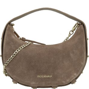Hey Marly Lifetime Sister Suede Shoulder Bag Genuine Leather 25 cm
