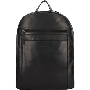Greenburry Pure Black Daypack Leather 46 cm Laptop compartment Greenburry Pure Black Daypack Leather 46 cm Laptop compartment