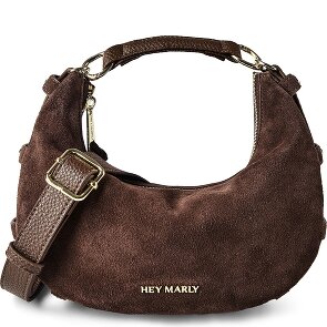 Hey Marly Lifetime Sister Suede Shoulder Bag Genuine Leather 25 cm