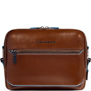 Piquadro Blue Square Shoulder bag RFID protection Leather 25 cm