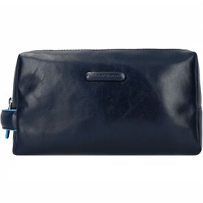 Piquadro Blue Square Toiletry bag Genuine Leather 25 cm