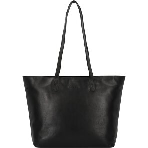 Greenburry Pure Black Shopper Bag Leather 35 cm Laptop compartment